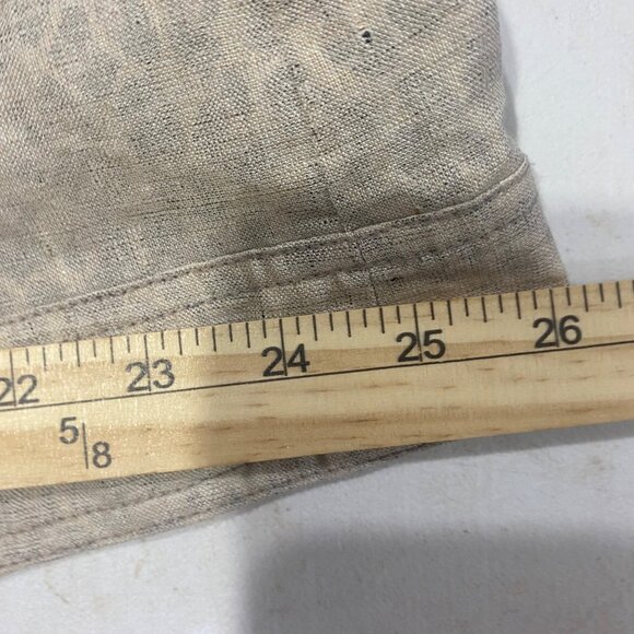 Doncaster Collection Linen Blend Button-Up Jacket Womens XL Beige Leopard Print - Picture 12 of 14